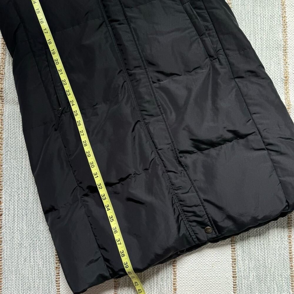 Max Mara Weekend Black Zip Up Long Reversible Puffer Coat Women’s Size US 14 - Picture 8 of 11